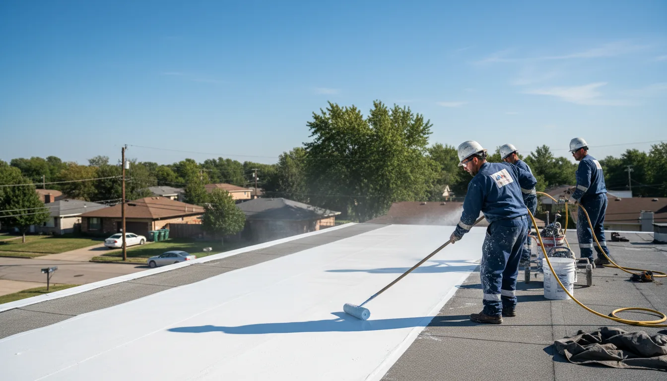 Commercial roof coating in Temperanceville, VA near me
